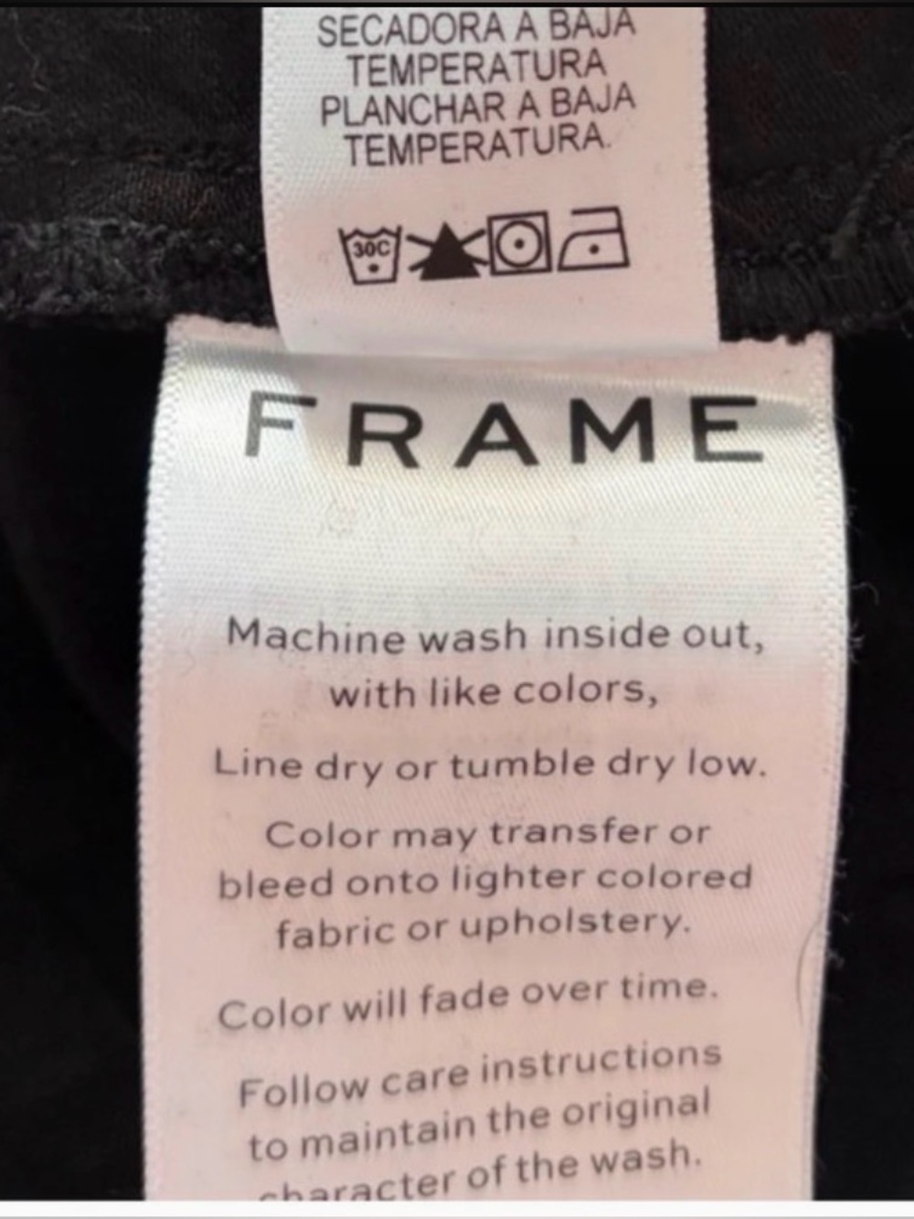 Frame Premium Black Denim Short-Sleeve Utility Jumpsuit Sz S Edgy Chic Minimal - Picture 8 of 8